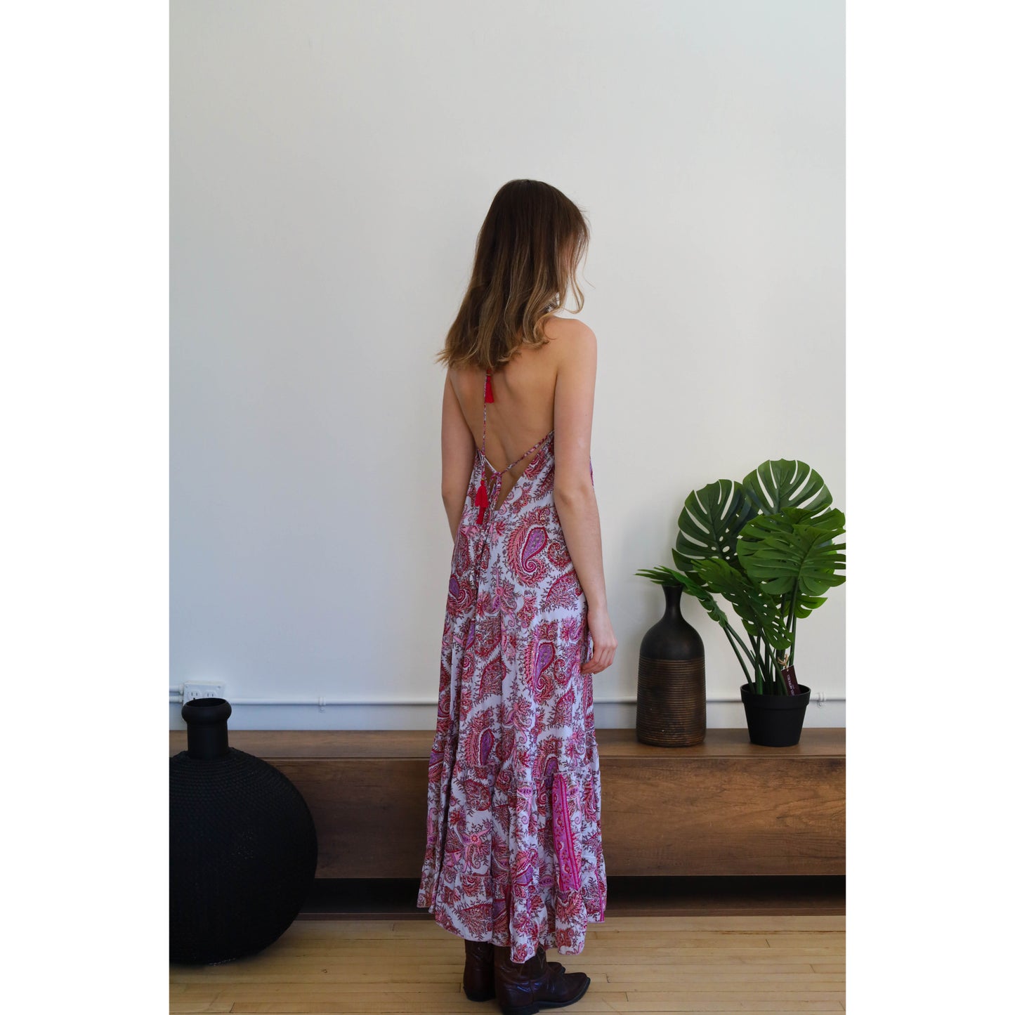 SERENE SUMMER DRESS - PONDICHERRY FUCHSIA