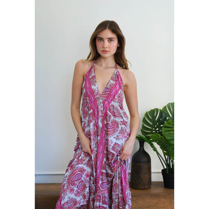 SERENE SUMMER DRESS - PONDICHERRY FUCHSIA