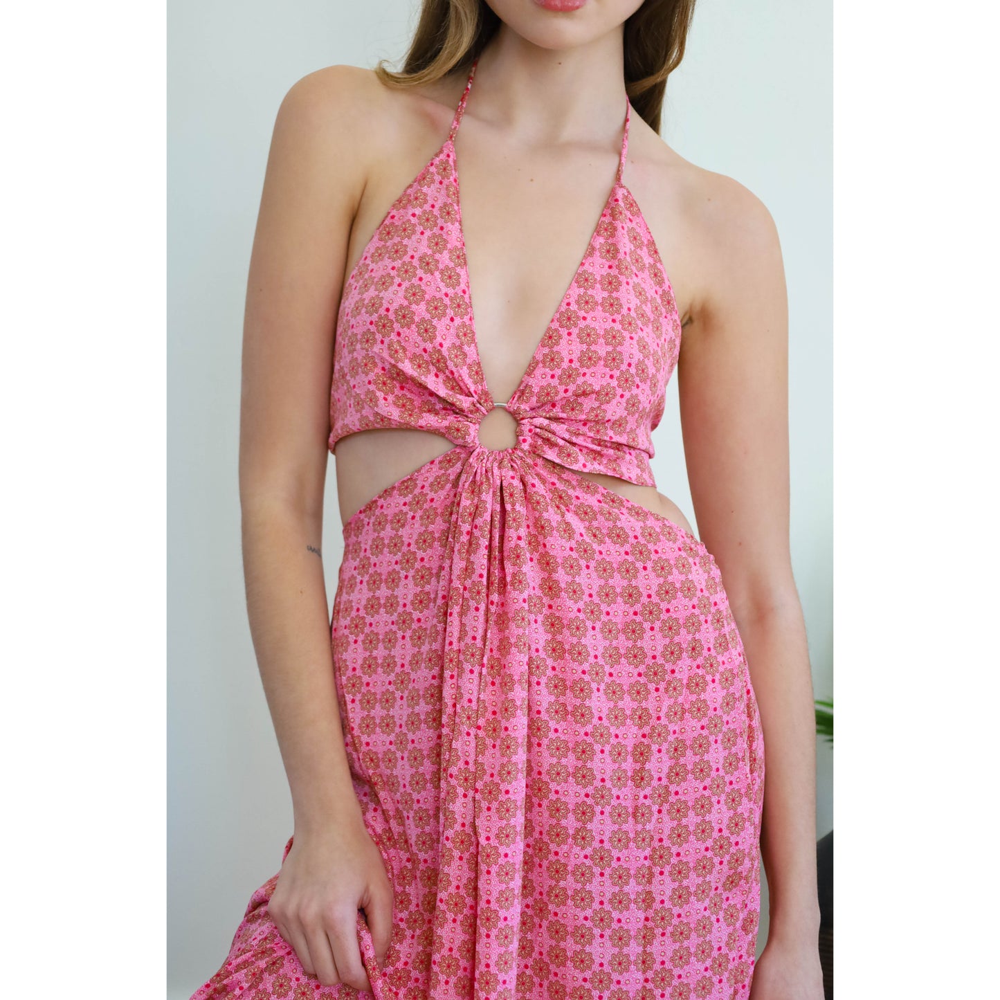 WRAP DRESS - SARI PINK